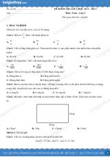 Đề kiểm tra giữa kì 1 Toán 5 - Đề số 4